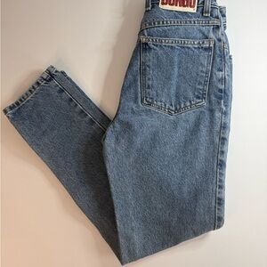 Vintage BONGO Y2K Straight Leg Slim Denim High Rise Jeans Junior Size 5R 26x27